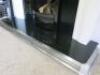 BFM Europe Portway Passion Conventional Flue Log Effect Fire with White Wood Surround, Black Marble Hearth & Back Plate with Brushed Metal Hearth Surround, Built in Ex-Display. Comes with Remote & Manual, Surround Size 116 x 130cm.... - 6