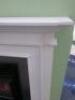 White Marble Fireplace Surround, Built in Ex-Display. Surround Size 113 x 137cm... - 2