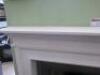 White Marble Fireplace Surround, Built in Ex-Display. Surround Size 113 x 137cm... - 3