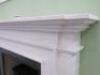 White Marble Fireplace Surround, Built in Ex-Display. Surround Size 113 x 137cm... - 4