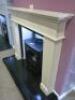 White Marble Fireplace Surround, Built in Ex-Display. Surround Size 116 x 137cm... - 3