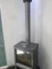 Ex-Display Carlton & Jenrick Wood Burning Stove on Log Store Stand. Size H100 x W55 x D41cm.... - 3