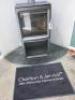 Ex-Display Carlton & Jenrick Wood Burning Stove on Log Store Stand. Size H100 x W55 x D41cm.... - 9