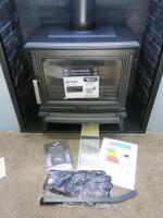 ACR Rowandale 5kw Wood Burning/Multi Fuel Stove with Manual & Gloves. New/Ex-Display.
