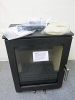 Portway Arundel Deluxe 5kw Multi Fuel Burning Stove, Model PCRMSB with Manual & Glove. New/Ex-Display.
