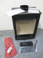 Carlton & Jenrick Fireline Woodtech 5 Style Freestanding 5kw Wood Burning Stove with Manual, Gloves & Accessories. New/Ex-Display.