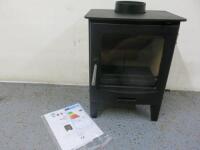 CastTec Horizon 5 Log Store 4.8kw Multi Fuel Stove, Model Horizon 5 Eco EN13240 with Manual. New/Ex-Display.