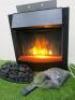 Flamerite Electric Insert Fire, Model Cisko/Reid/Hudson MK2 with Remote (no surround) with a Coal Effect Grate & Bag of Faux Coal. - 6