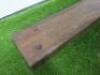 Reclaimed Solid Wood Overmantel Beam in Dark Wood. Size W122 x D7cm. - 2