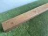 Solid Wood Overmantel Beam in Smooth Stained Wood. Size W122 x D7cm. - 2