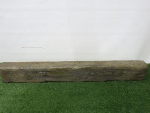 Geocast Dark Oak Reclaimed Effect Overmantel Beam. Size W108 x D7cm.