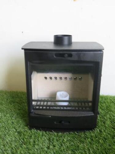 Mini Cast Log Burning Stove (used as samples for Carlton & Jenrick). Size H22cm.