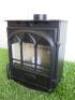 Mini Cast Log Burning Stove (used as samples for Carlton & Jenrick). Size H22cm. - 2