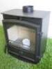 Mini Cast Log Burning Stove (used as samples for Carlton & Jenrick). Size H22cm. - 2