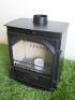 Mini Cast Log Burning Stove (used as samples for Carlton & Jenrick). Size H22cm. - 2