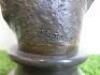 Bronze Style Bust of Naked Lady on Marble Base, Inscribed J.Gerome. Size H41cm. RRP &pound;125. - 4