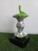 Apple Core Ornament in Green on Marble Base. Size H30cm. RRP &pound;120. - 2