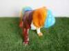 Resin Bulldog Statue in Multi Colour Paint Splat Design. Size W40cm. RRP &pound;95. - 2