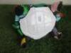 Resin Tortoise Statue in Multi Colour Paint Splat Design. Size W40cm. RRP &pound;125. - 4