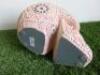 Skull Statue in Pink with Diamante Stone Design. Size H21cm. RRP &pound;85. - 4
