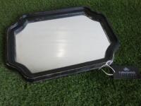 Furnishing Interiors Distressed Effect Mirror with Black Frame. Size 52 x 38cm.