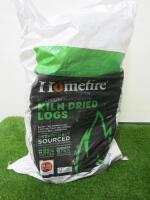 Bag of Homefire Premium Hardwood Kiln Dried Logs.
