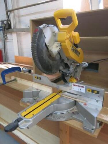 DeWalt DWS780 Mitre Chop Saw, 240v.