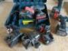 3 x Cordless Drills, 3 x Chargers & 4 x Batteries to Include: 2 x Bosch GSR, Black & Decker 12v. - 4