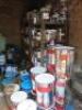 Room Containing Approx. 150 Cans/Drums of 5Lt, 20Lt, 25Lt & 200Lt Primers, Paints, Lacquers, Acetone & Thinners, Branded Symphony Coatings, Sherwin & Williams, Morrells & Others to Include: Approx. 50 x New Cans/Drums & Approx & 100 x Part Used Cans & Dru - 3