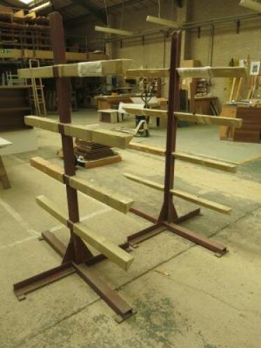 2 x Freestanding 4 Shelf Drying Racks.