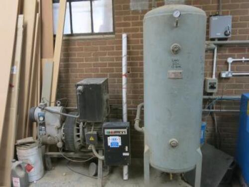 Hydrovane 66 Compressor, S/N 17HV460307/3/3, 50438hrs with Air Vess 490 Litre Air Tank.