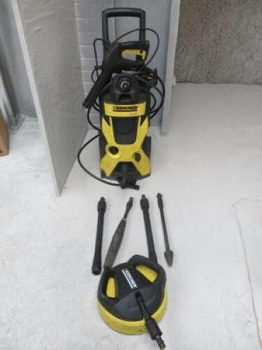 Karcher Pressure Washer, Model K3.575. Comes with Lance & Assorted Attachments.