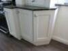 Ex-Display Kitchen Painted Ash Beaded Shaker in Cream (Multiwood) with Ivory Laminate Cabinets to Consist of Worktops, Sink, Base Units, Wall Units, Cupboards, Plinths & Handles to Include: Approx. 3.3M Run of 30mm Verde Ubatuba Granite Worktops & Splashb - 10