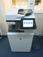 HP Colour LaserJet Multifunction Printer, MFP E77830. Total Meter Count 169,327.