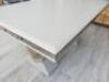 Imitation Marble Dining Table on Two Large Consul Legs. Size 78 x 162 x 93cm. - 4