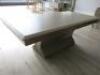 Imitation Marble Topped Cream Coffee Table on Centre Consul Leg. Size 50 x 135 x 72cm. - 6