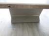 Imitation Marble Topped Cream Coffee Table on Centre Consul Leg. Size 50 x 135 x 72cm. - 7