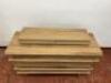 4 Drawer Light Wood Sideboard with Gold Edging. Size 87 x 124 x 46cm. - 2