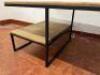 Wood Topped Coffee table with Shelf Under to One Side. Size 40 x 110 x 55cm. - 4