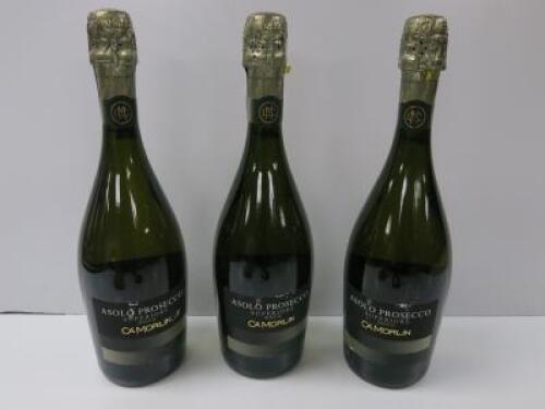 3 x Bottles of Ca'Morlin Asolo Prosecco Superiore, 750ml.