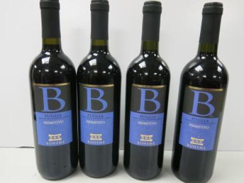 4 x Puglia Primitivo Boheme, 2021, 750ml