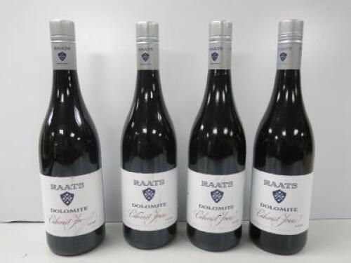 4 x Bottles of RAATS Dolomite Cabernet Franc, 2020, 750ml.