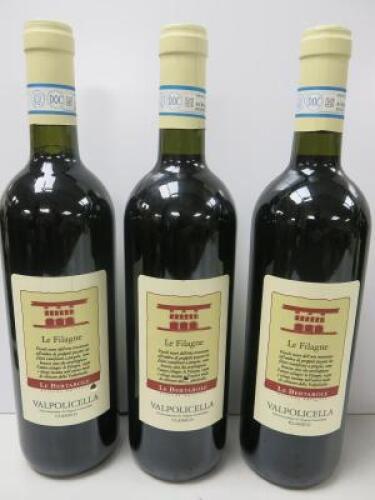 3 x Bottles of Le Filagne Valpolicella, 2022, 750ml.