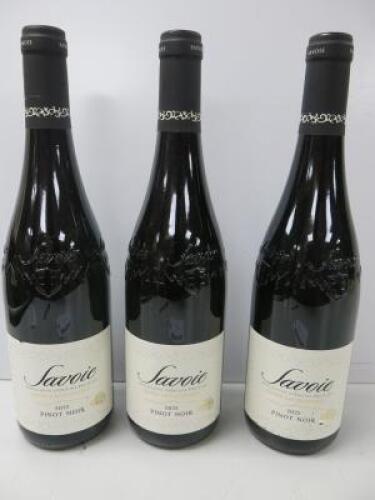 3 x Savoie Cuvee Gastronomie Pinot Noir, 2022, 750ml.