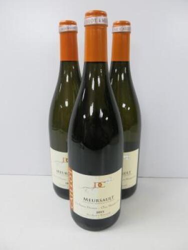 3 x Bottles of Meursault La Barre Desus Clos Marguerite, 2015, 750ml.