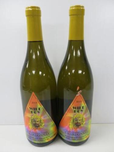 2 x Bottles of Wild Boy Santa Barbara County Chardonnay, 2019, 750ml.