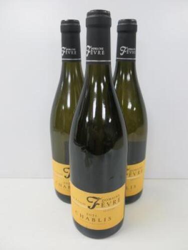 3 x Bottles of Domaine Fevre Chablis, 2021, 750ml