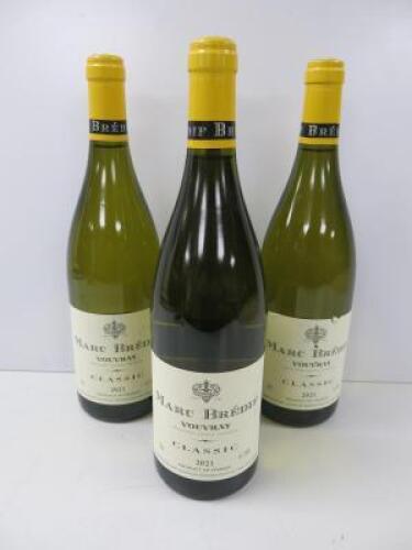 4 x Bottles Marc Bredif Vouvray Classic, 2021, 750ml.