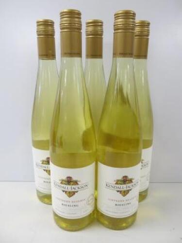 5 x Bottles of Kendall-Jackson Vintners Reserve Riesling, 2019, 750ml.