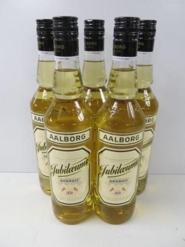 5 x AALBORG Jubilaeums Akvavit, 70cl.